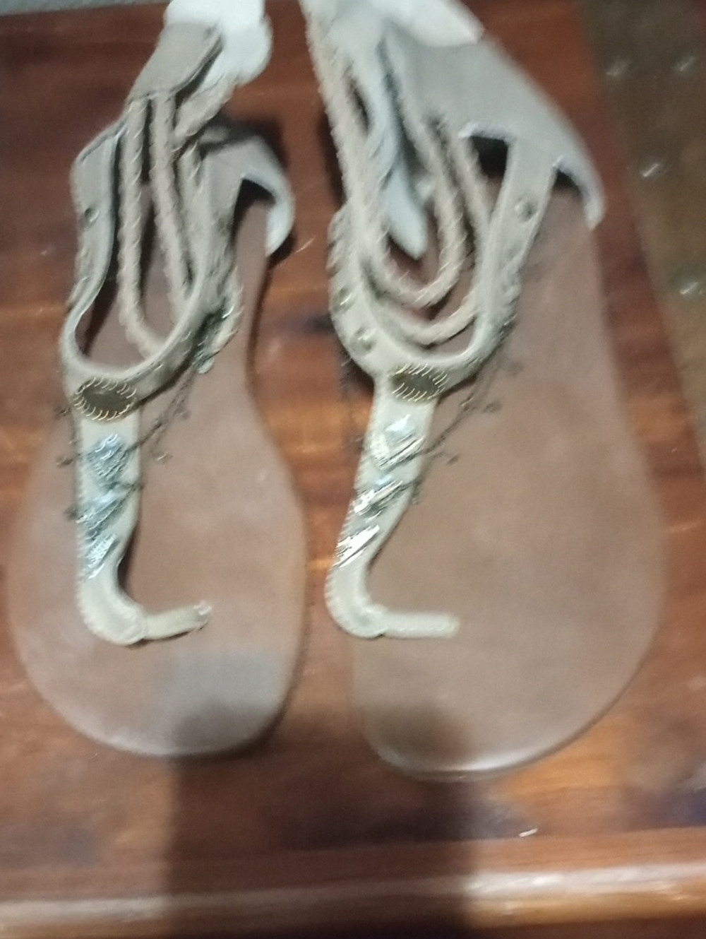 Women’s Beige Braided Gladiator Sandals